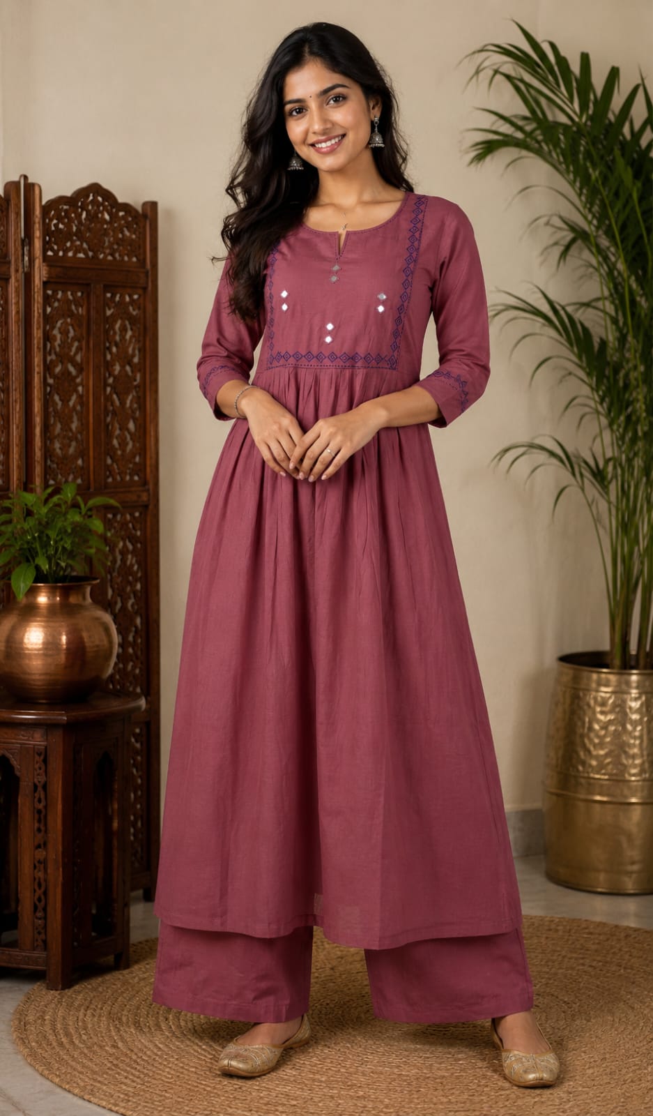 KURTHA 2PCS SET
