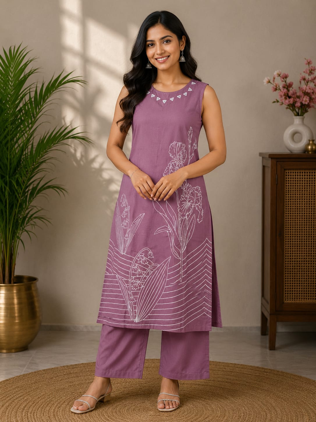 KURTHA 2PCS SET