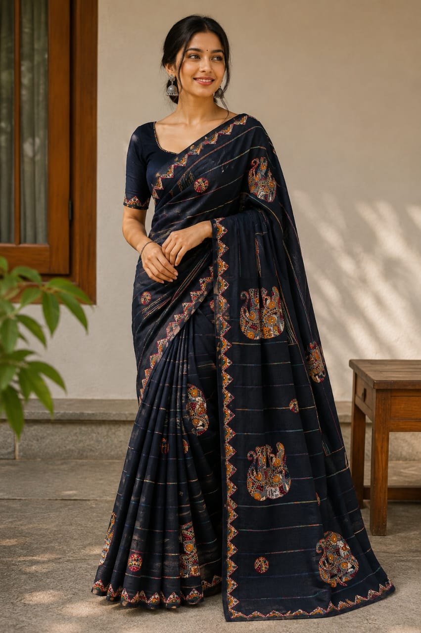 MUL COTTON SAREE — Design 3