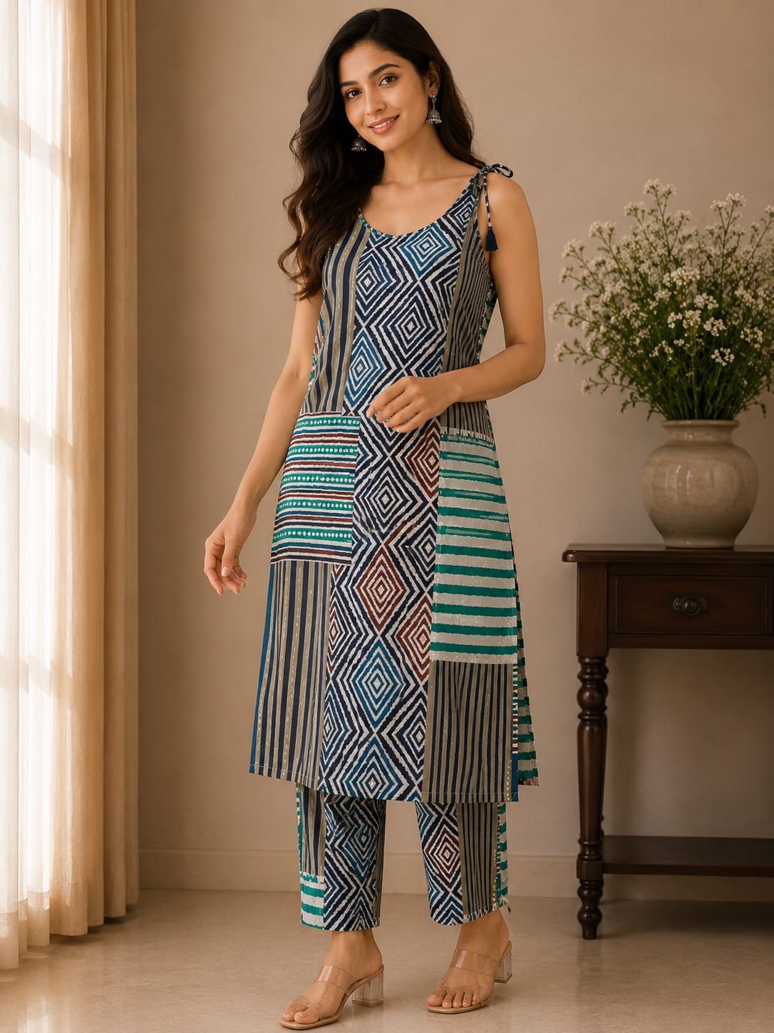 KURTHA 2PCS SET